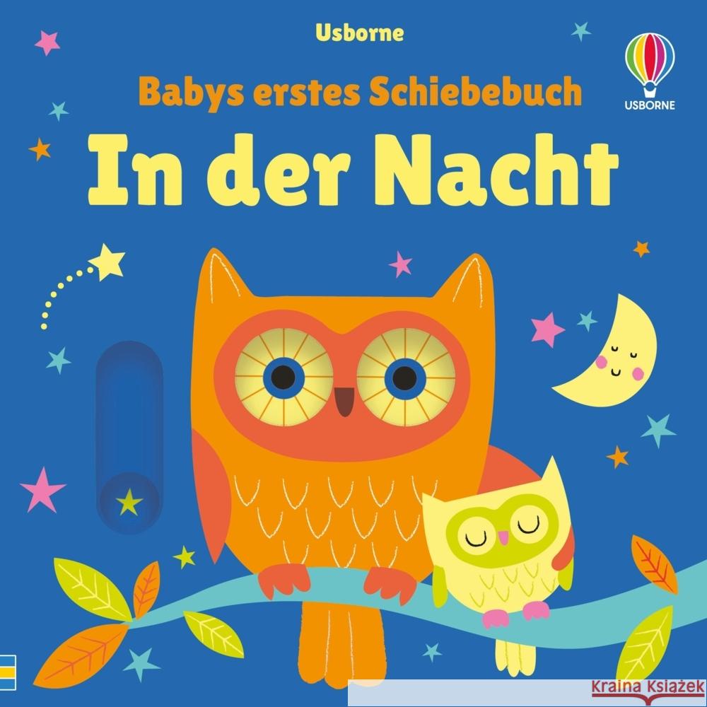 Babys erstes Schiebebuch: In der Nacht Watt, Fiona 9781035704484 Usborne Verlag - książka