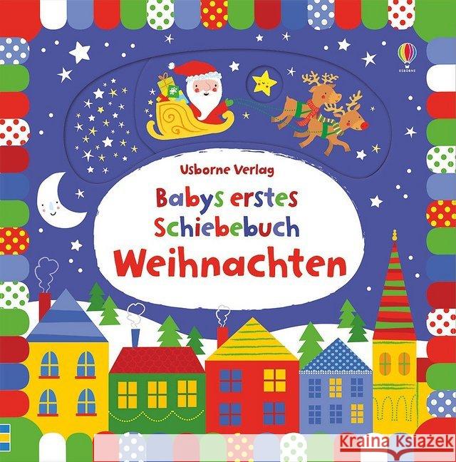 Babys erstes Schiebebuch: Weihnachten Watt, Fiona 9781789411317 Usborne Verlag - książka