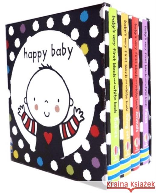 Baby's Very First Black and White Little Library Fiona Watt 9781409537076 Usborne Publishing Ltd - książka