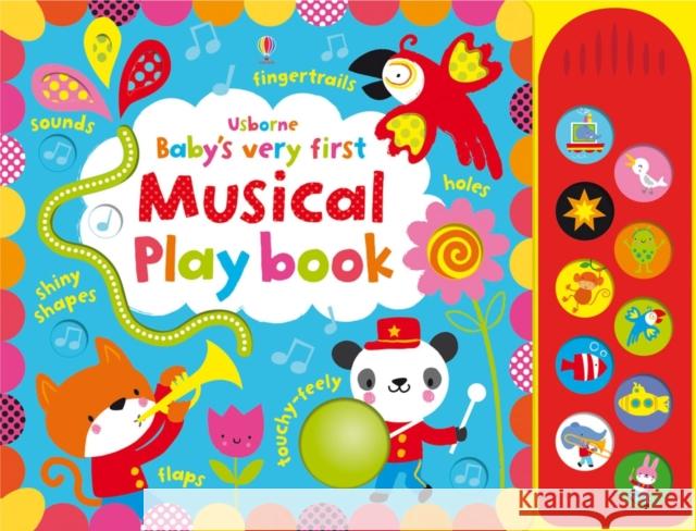 Baby's Very First touchy-feely Musical Playbook Watt Fiona 9781409581543 Usborne Publishing Ltd - książka