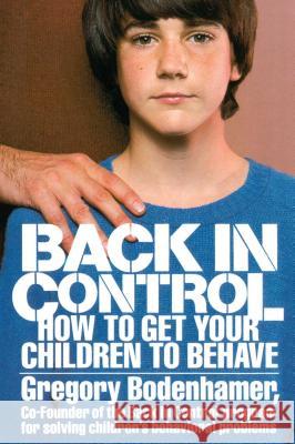 Back in Control Gregory Bodenhamer 9780671761653 Simon & Schuster - książka