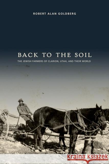 Back to the Soil: The Jewish Farmers of Clarion, Utah, and Their World Goldberg, Robert Alan 9781607811558 University of Utah Press - książka