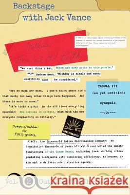 Backstage with Jack Vance, Volume 2: Outlines for Three Novels Jack Vance 9781619473522 Spatterlight Press - książka