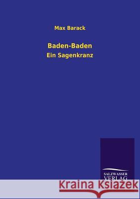 Baden-Baden Max Barack 9783846043264 Salzwasser-Verlag - książka