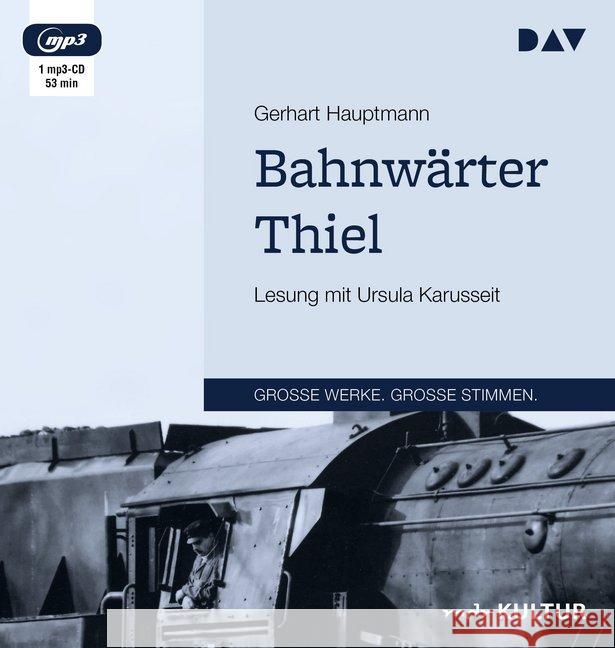 Bahnwärter Thiel, 1 MP3-CD : Lesung mit Ursula Karusseit (1 mp3-CD), Lesung. MP3 Format Hauptmann, Gerhart 9783742411433 Der Audio Verlag, DAV - książka