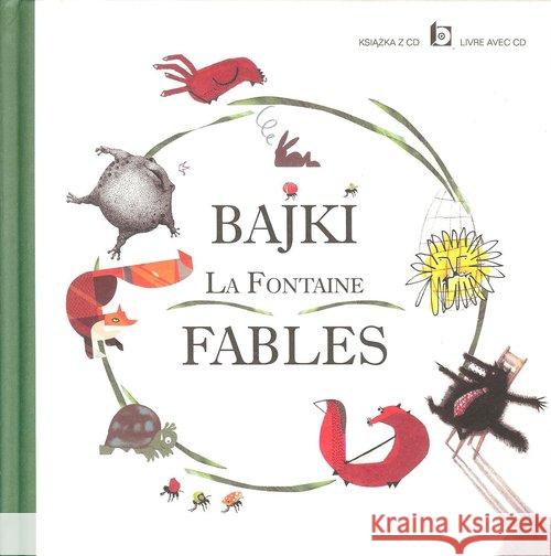 Bajki La Fontaine Fables + CD La Fontaine Jean 9788361213376 Widnokrąg - książka