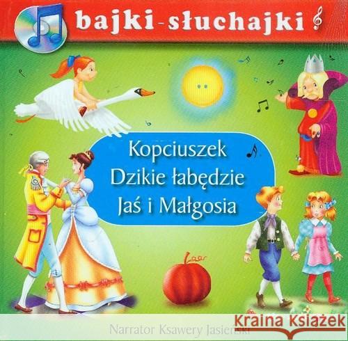 Bajki słuchajki. Kopciuszek, Dzikie łabędzie...  9788375703078 Liwona - książka