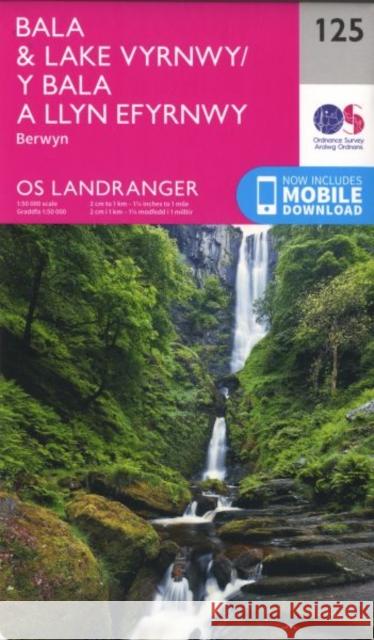 Bala & Lake Vyrnwy, Berwyn Ordnance Survey 9780319262238 Ordnance Survey - książka