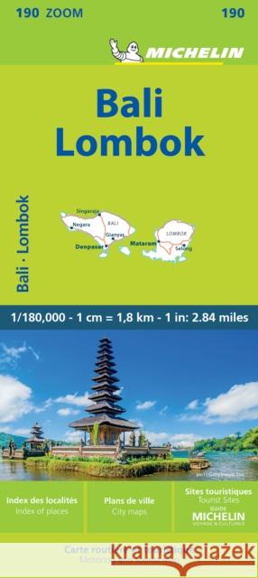 Bali-Lombok - Zoom Map 190: Map Michelin 9782067235298 Michelin Editions des Voyages - książka