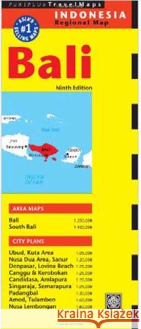 Bali Travel Map Periplus Editions 9780794607395 Periplus Editions - książka