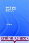 Balti-English / English-Balti Dictionary R. K. Sprigg K. Sprig 9780700713806 Routledge Chapman & Hall
