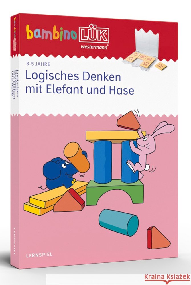 bambinoLÜK-Set. Kindergarten/Vorschule Logisches Denken mit Elefant und Hase  9783072475259 Westermann Lernwelten - książka