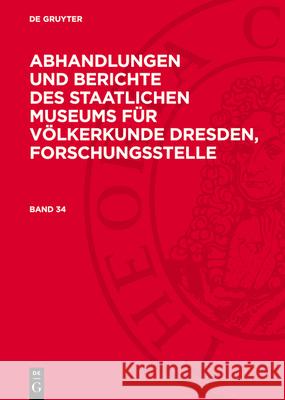 Band 34: AVABSTVD-B, Band 34  9783112779705 De Gruyter (JL) - książka