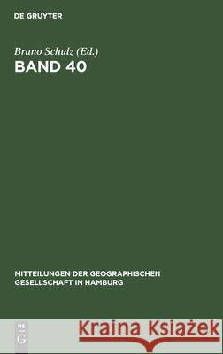 Band 40 Bruno Schulz, No Contributor 9783112412435 De Gruyter - książka