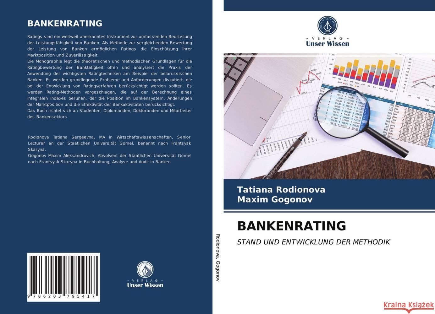 BANKENRATING Rodionova, Tatiana, Gogonov, Maxim 9786203795417 Verlag Unser Wissen - książka