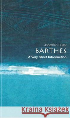 Barthes: A Very Short Introduction Jonathan Culler 9780192801593  - książka