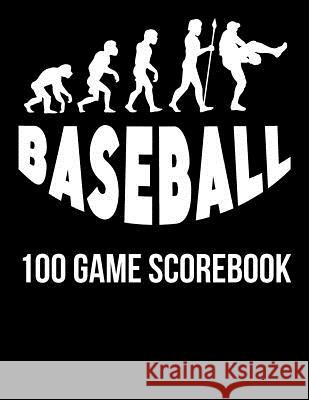 Baseball: 100 Game Scorebook Michael Querns 9781093644333 Independently Published - książka