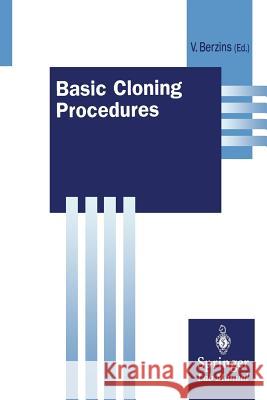 Basic Cloning Procedures Valdis Berzins 9783642489778 Springer - książka