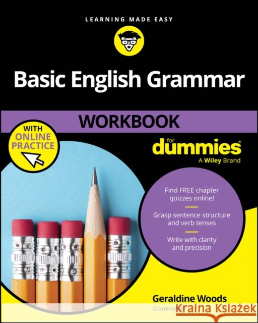 Basic English Grammar Workbook for Dummies Geraldine Woods 9781394330997 For Dummies - książka