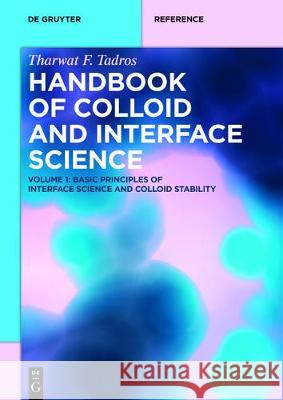 Basic Principles of Interface Science and Colloid Stability Tharwat F. Tadros 9783110539905 De Gruyter - książka