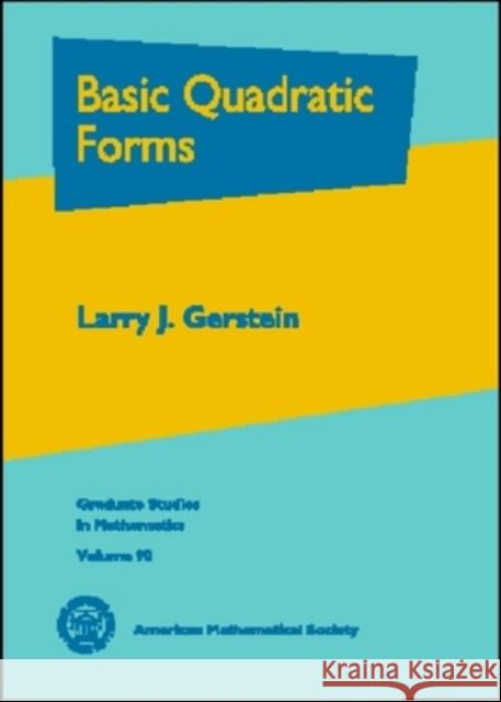 Basic Quadratic Forms  9780821844656 American Mathematical Society - książka