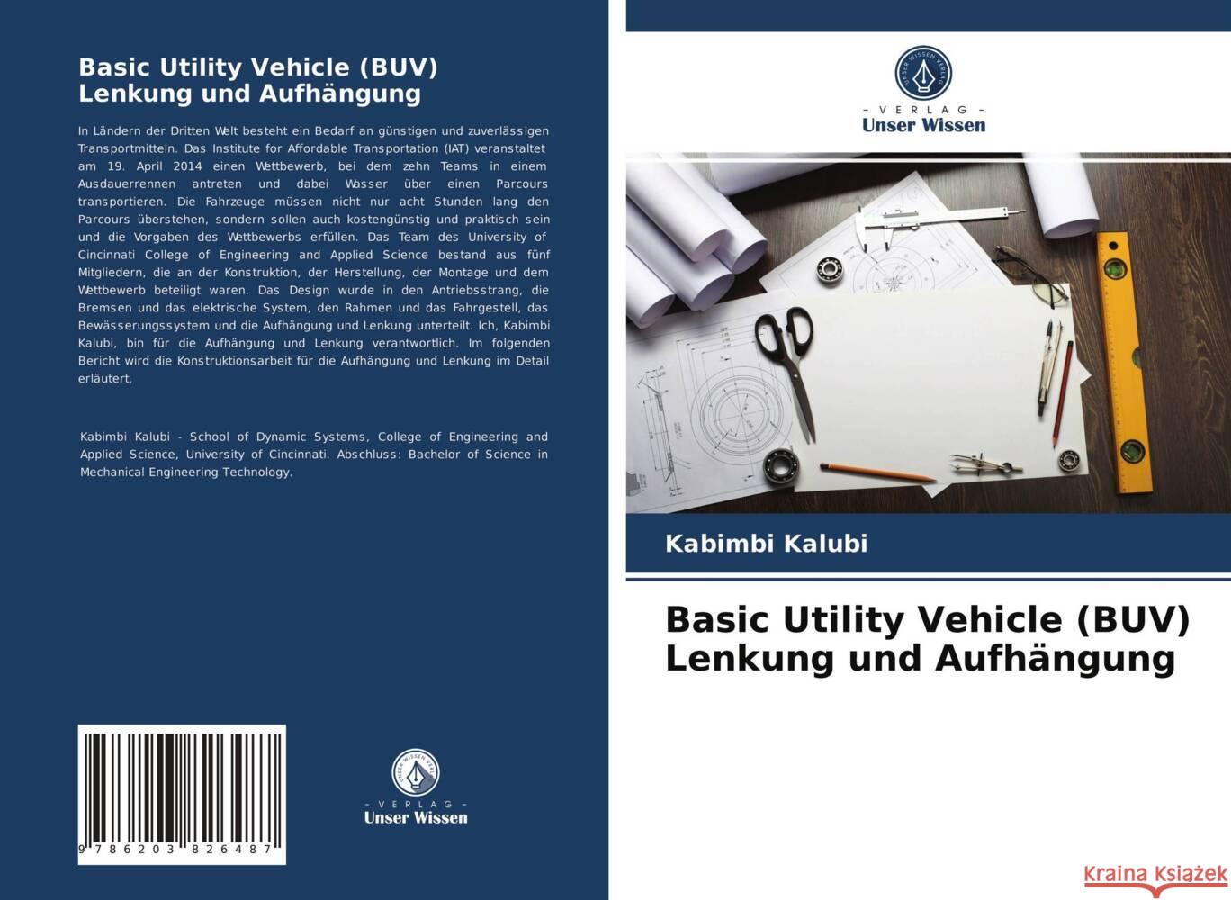 Basic Utility Vehicle (BUV) Lenkung und Aufhängung Kalubi, Kabimbi 9786203826487 Verlag Unser Wissen - książka