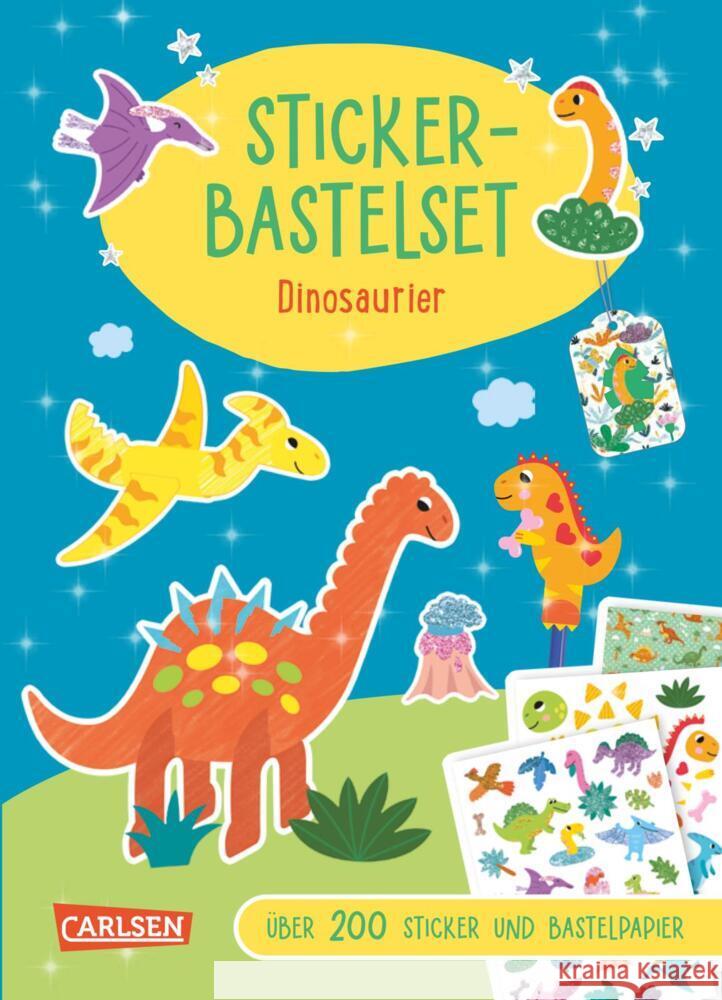 Bastelset für Kinder: Sticker-Bastelset: Dinosaurier Poitier, Anton 9783551192578 Carlsen - książka
