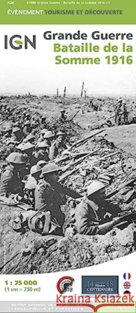 Bataille de la Somme - 1916  9782758535812 Institut Geographique National - książka