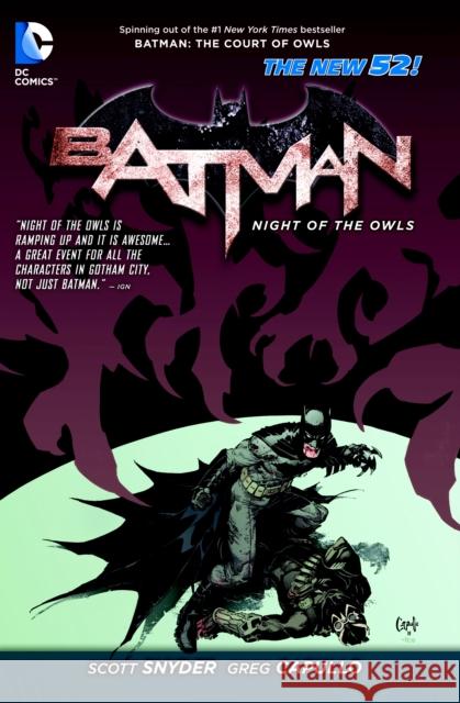 Batman: Night of the Owls (The New 52) Various 9781401242527 DC Comics - książka