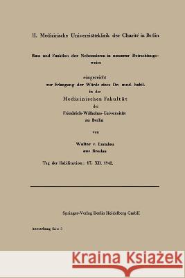 Bau und Funktion der Nebenniere in neuerer Betrachtungsweise Walter Vo 9783662278307 Springer - książka