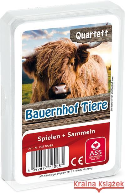 Bauernhof Tiere, Quartett (Kartenspiel)  4042677720887 ASS Spielkartenfabrik - książka