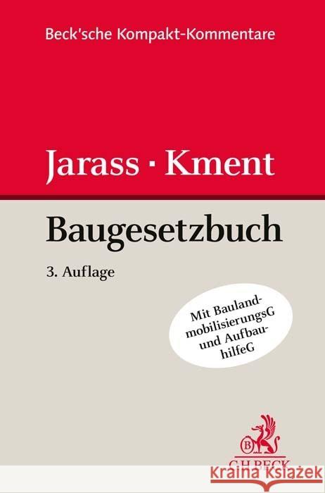 Baugesetzbuch Jarass, Hans D., Kment, Martin 9783406785399 Beck Juristischer Verlag - książka