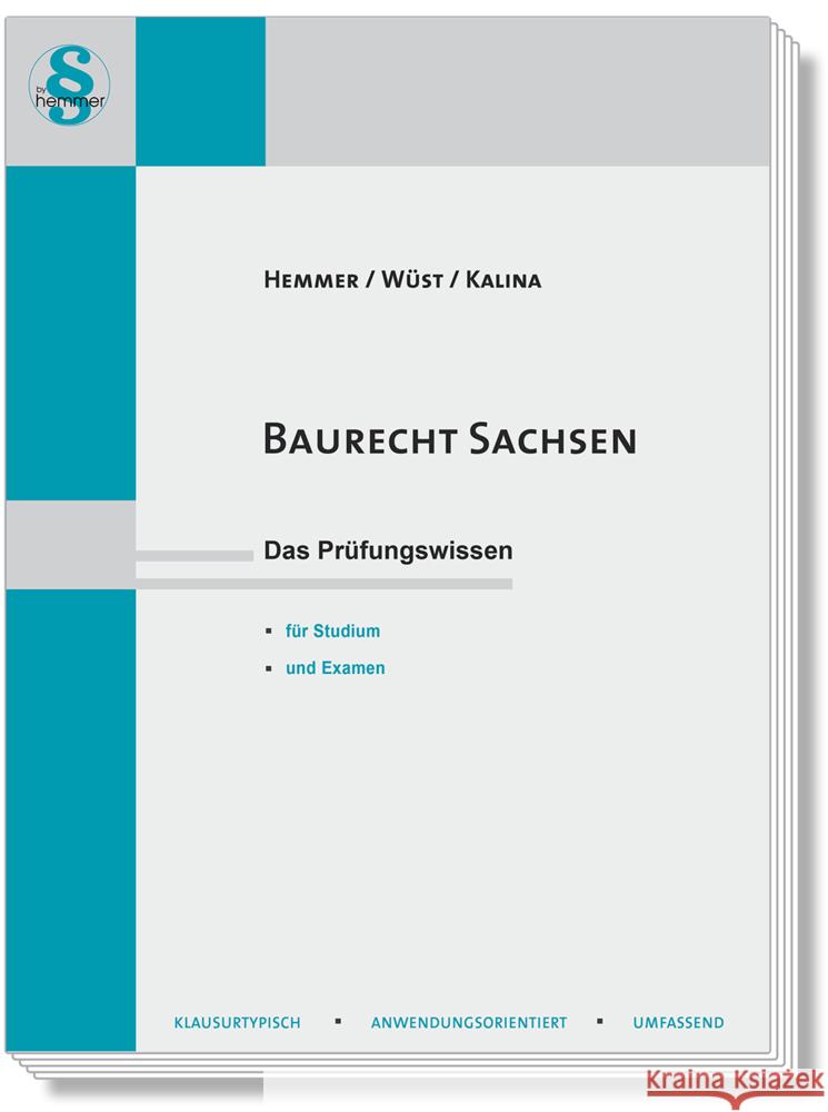 Baurecht Sachsen Hemmer, Karl-Edmund, Wüst, Achim, Kalina 9783968381671 hemmer/wüst - książka