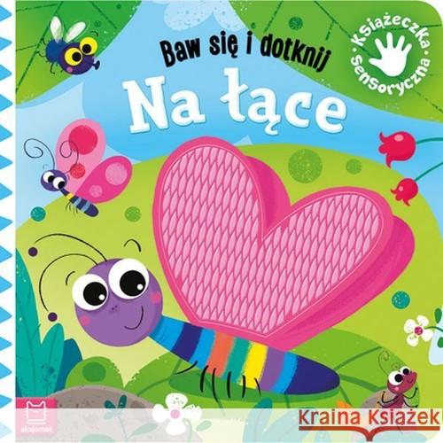 Baw się i dotknij. Na łące. Książeczka sensoryczna Wasilewicz Grażyna 9788381066884 Aksjomat - książka