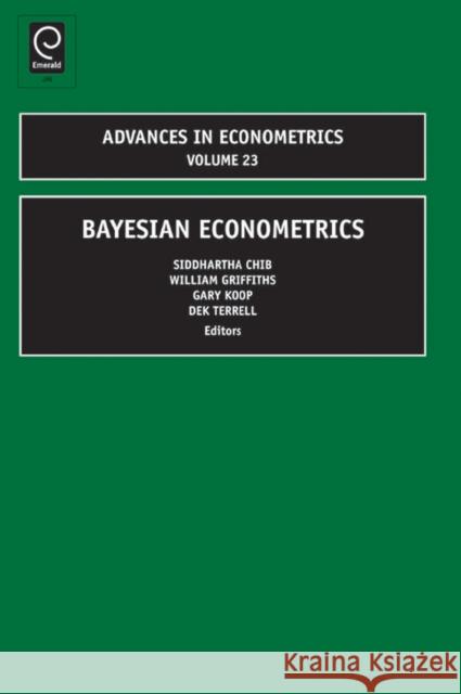 Bayesian Econometrics Siddhartha Chib, William Griffiths 9781848553088 Emerald Publishing Limited - książka