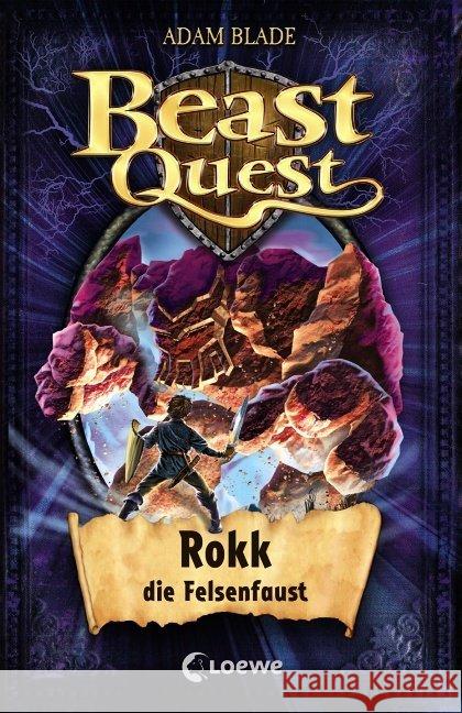 Beast Quest - Rokk, die Felsenfaust Blade, Adam 9783785576410 Loewe Verlag - książka