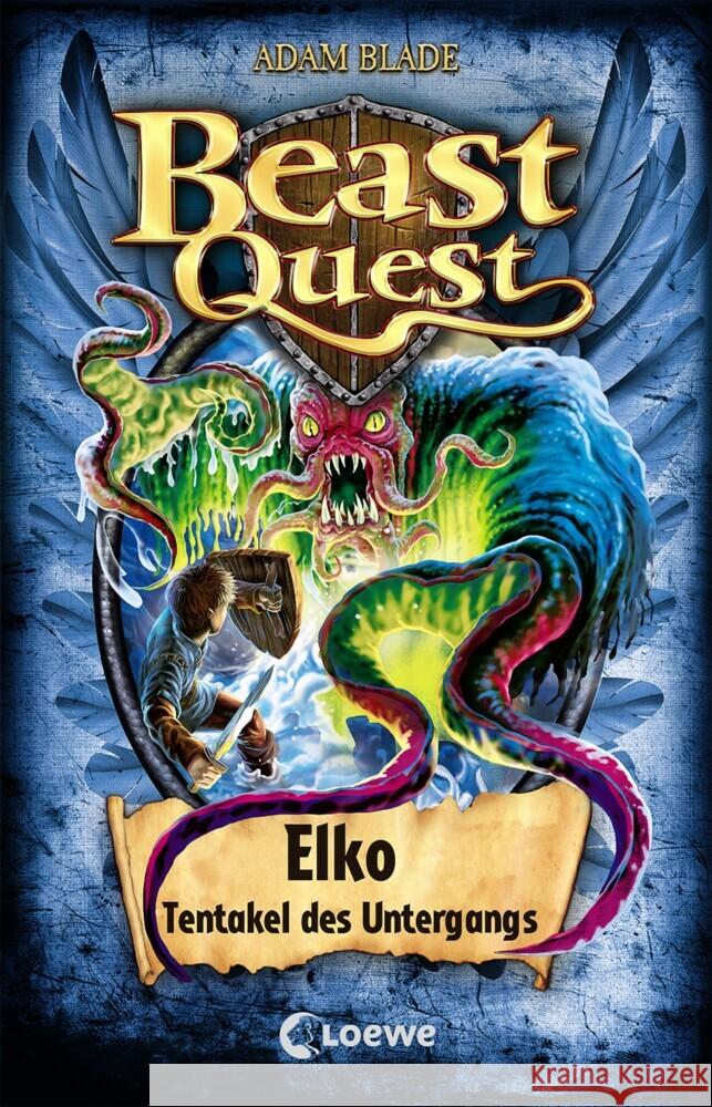 Beast Quest (Band 61) - Elko, Tentakel des Untergangs Blade, Adam 9783743208896 Loewe - książka