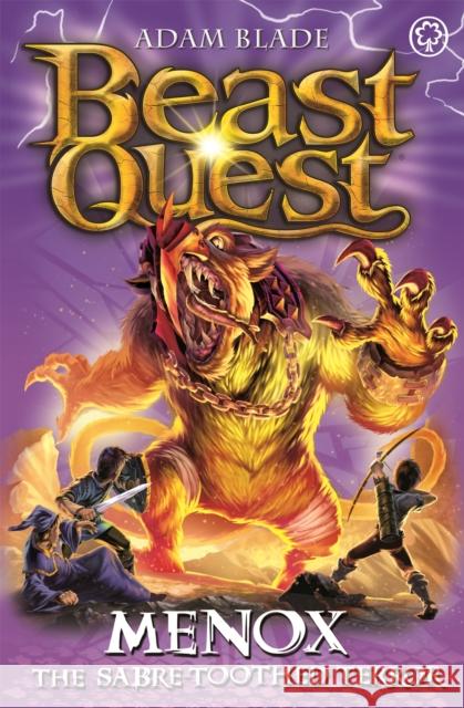 Beast Quest: Menox the Sabre-Toothed Terror: Series 22 Book 1 Adam Blade 9781408343364 Orchard Books - książka