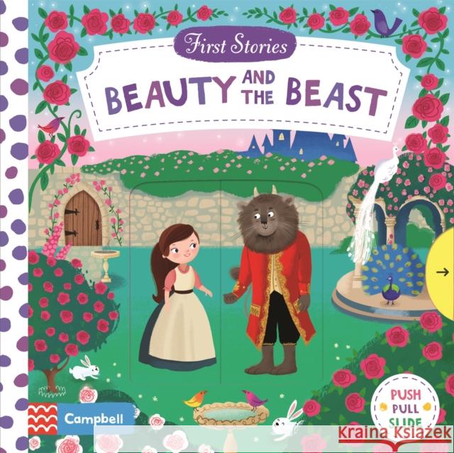 Beauty and the Beast: A Push, Pull and Slide Book Campbell Books 9781509821013 Pan Macmillan - książka