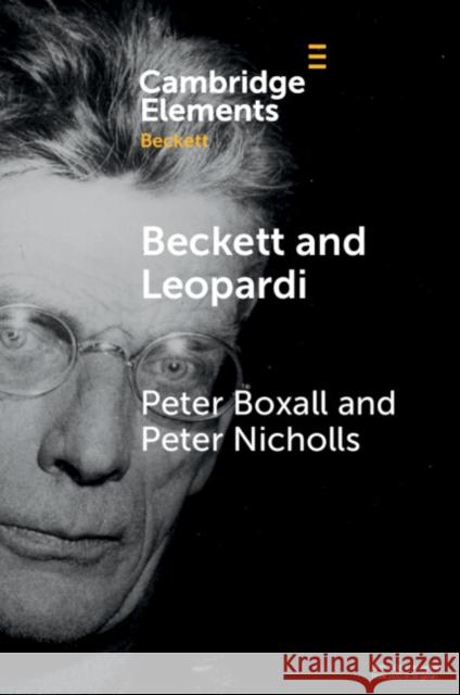 Beckett and Leopardi Peter (New York University) Nicholls 9781009431002 Cambridge University Press - książka