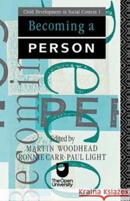 Becoming a Person Martin Woodhead 9781138419896 Routledge - książka