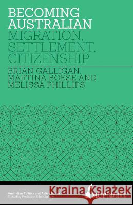 Becoming Australian: Migration, Settlement and Citizenship Galligan, Brian 9780522866377 Academic Monographs - książka