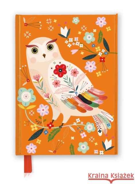 Bee Brown: Folk Owl (Foiled Journal) Flame Tree Studio 9781835621806 Flame Tree Gift - książka