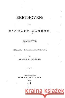 Beethoven Richard Wagner 9781530862528 Createspace Independent Publishing Platform - książka