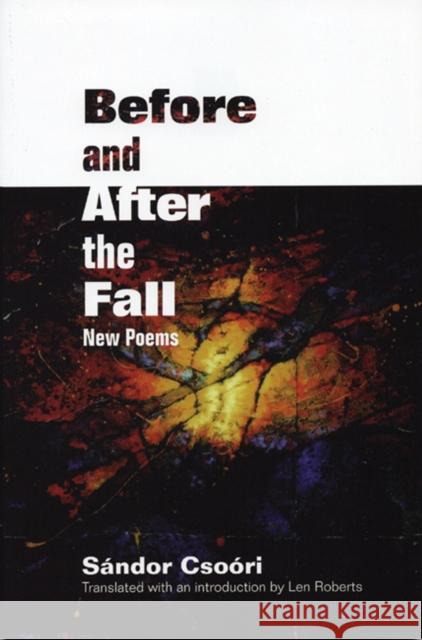 Before and After the Fall Sandor Csoori Len Roberts 9781929918461 BOA Editions - książka