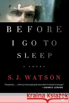Before I Go to Sleep S. J. Watson 9780062065230 Harperluxe - książka
