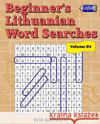 Beginner's Lithuanian Word Searches - Volume 4 Erik Zidowecki 9781979147842 Createspace Independent Publishing Platform - książka