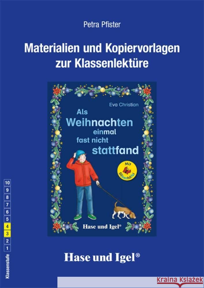 Begleitmaterial: Als Weihnachten einmal fast nicht stattfand / Silbenhilfe Pfister, Petra 9783863162979 Hase und Igel - książka