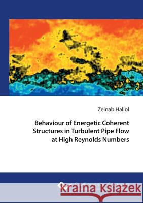 Behaviour of Energetic Coherent Structures in Turbulent Pipe Flow at High Reynolds Number Zeinab Hallol 9783736975019 Cuvillier - książka