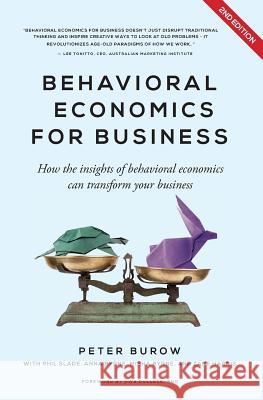 Behavioural Economics for Business: How the Insights of Behavioural Economics Can Transform Your Business Peter Burow 9780992513566 Neuropwer Group Pty Ltd - książka